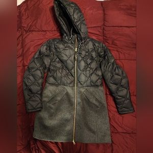 Eddie Bauer hybrid down and wool jacket